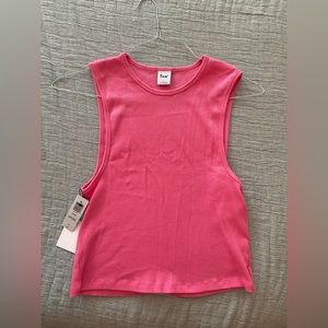 Aritzia TNA pink tank top size large